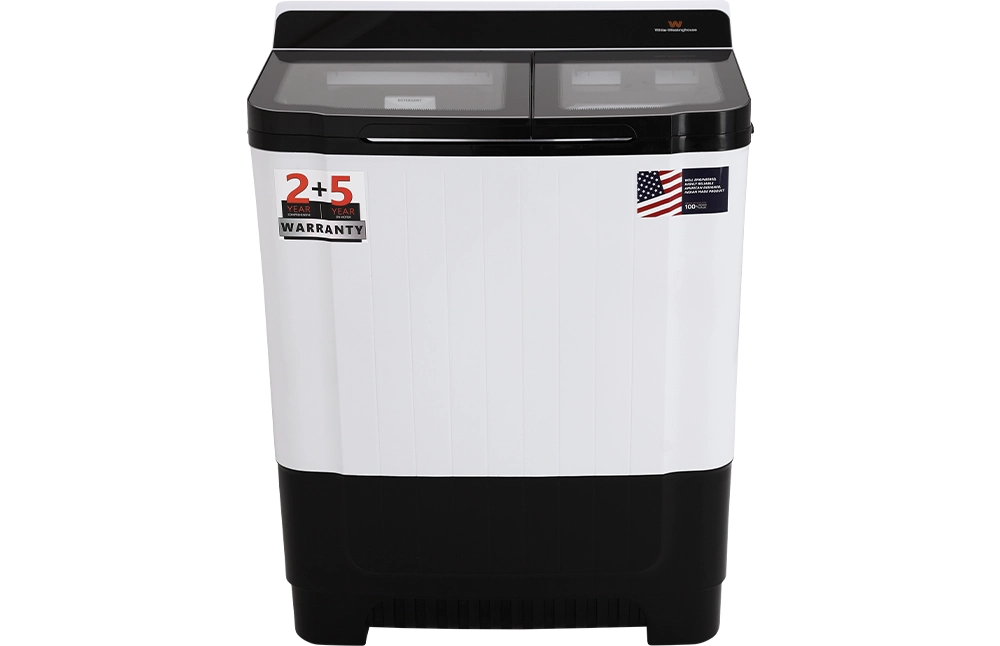 White Westinghouse (Trademark by Electrolux) 8 kg Semi Automatic Top Load Washing Machine Black, White (SFW8000G)